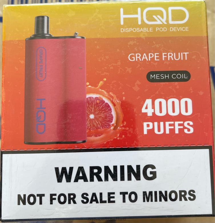 Grapefruit HQD BOX 4000 Züge 0FP4H101 - HQD nikotin