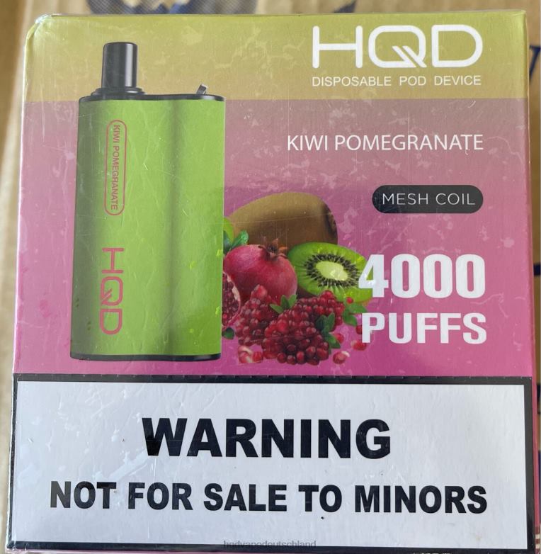 Kiwi-Granatapfel HQD BOX 4000 Züge 0FP4H99 - HQD vapes online