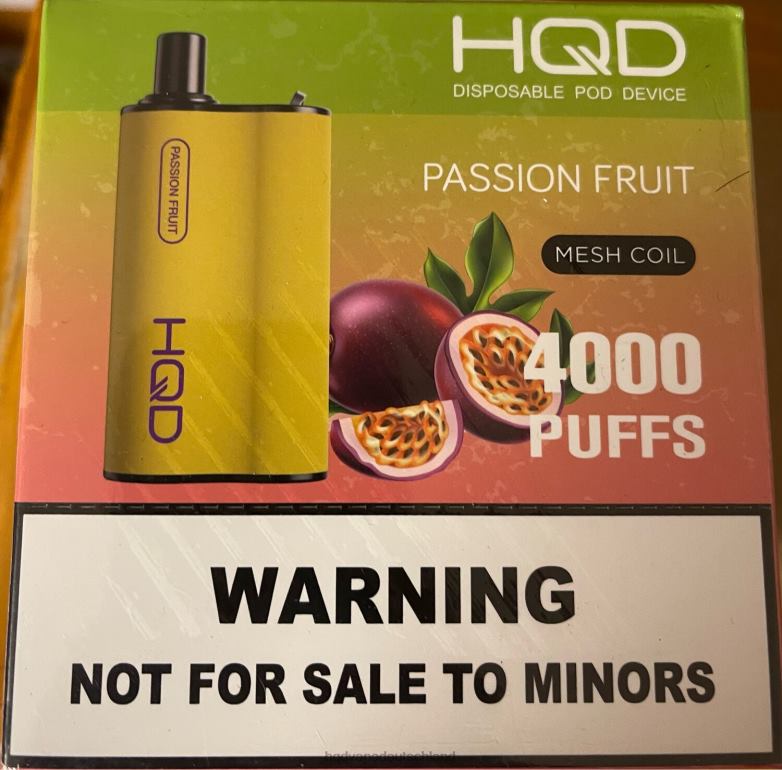 Passionsfrucht HQD BOX 4000 Züge 0FP4H95 - HQD vape Berlin
