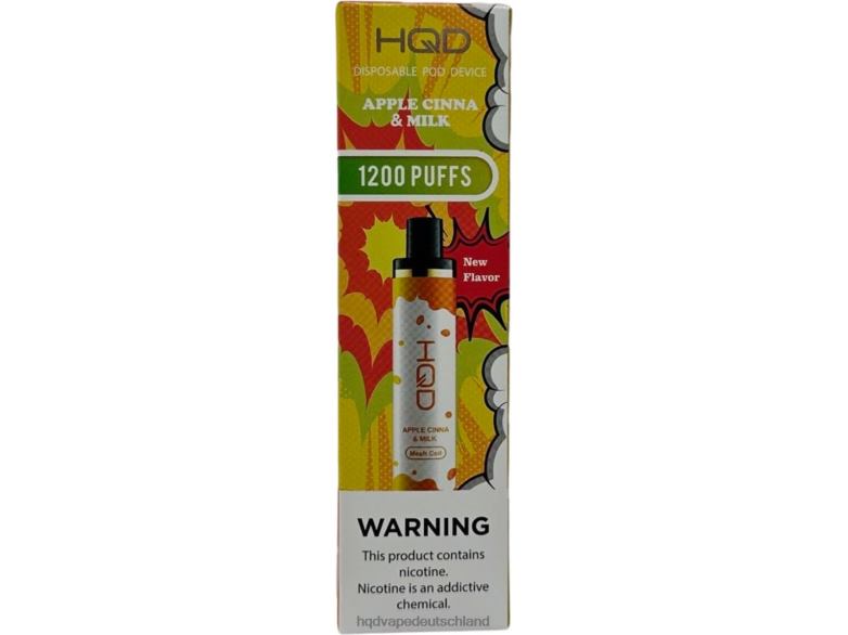 Apfel-Zimt und Milch HQD CUVIE PLUS Einweg 0FP4H126 - HQD vape München