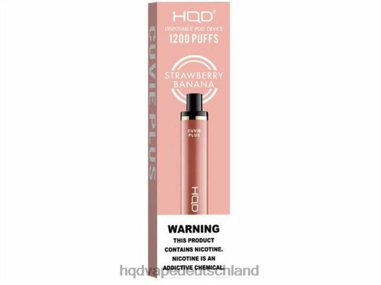 Erdbeere Banane HQD CUVIE PLUS Einweg-Vapor 0FP4H256 - HQD vape München