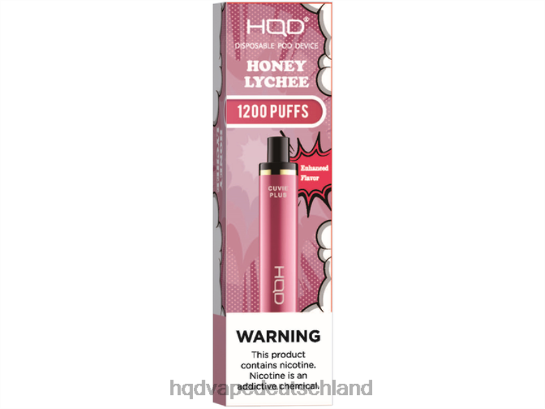 Honig-Litschi HQD CUVIE PLUS Einweg-Vapor 0FP4H174 - HQD kaufen in Deutschland