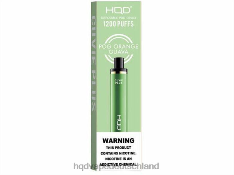 Pog orange Guave HQD CUVIE PLUS Einweg-Vapor 0FP4H238 - HQD vape rezensionen
