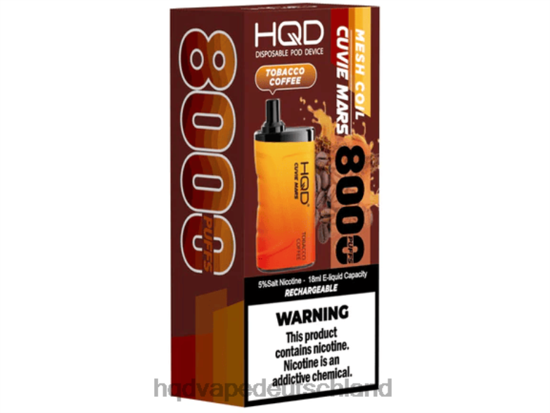 Tabakkaffee HQD CUVIE MARS Einweg 0FP4H264 - HQD kaufen in Deutschland