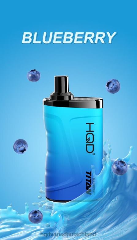 Blaubeere HQD TITAN 7000 Züge 0FP4H5 - HQD vape Berlin