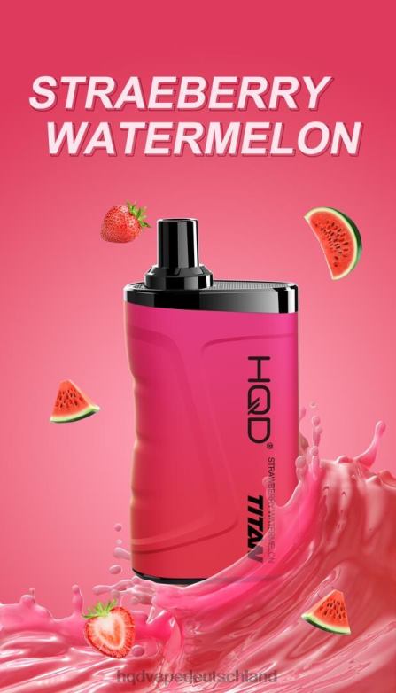Erdbeerwassermelone HQD TITAN 7000 Züge 0FP4H9 - HQD vapes online