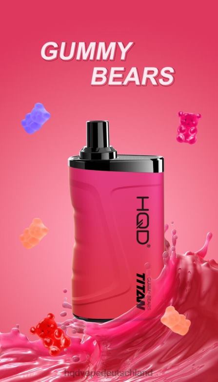 Gummibärchen HQD TITAN 7000 Züge 0FP4H18 - HQD vape rezensionen