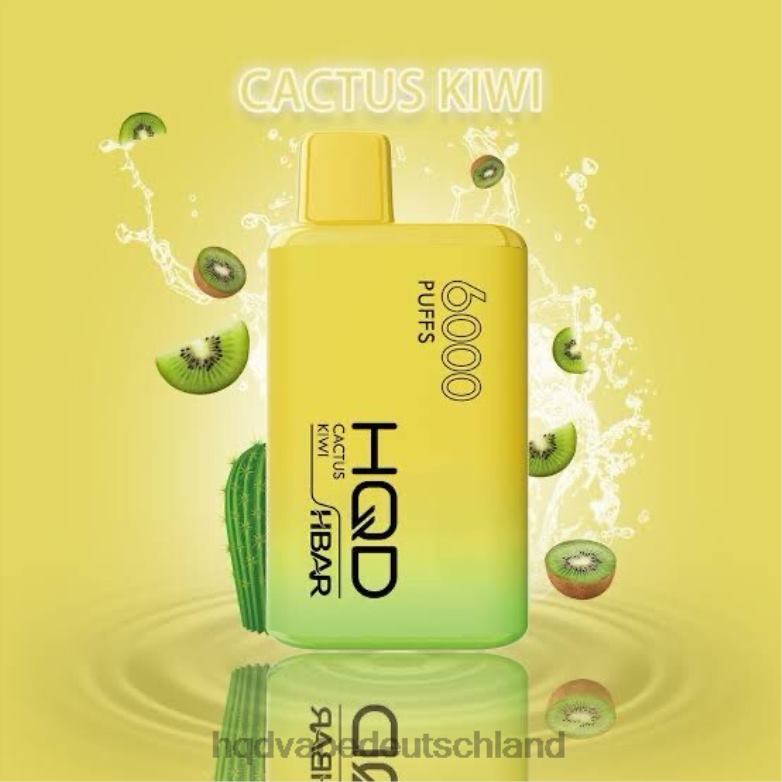 Kaktus-Kiwi HQD HBAR 6000 Züge 0FP4H45 - HQD vape Berlin