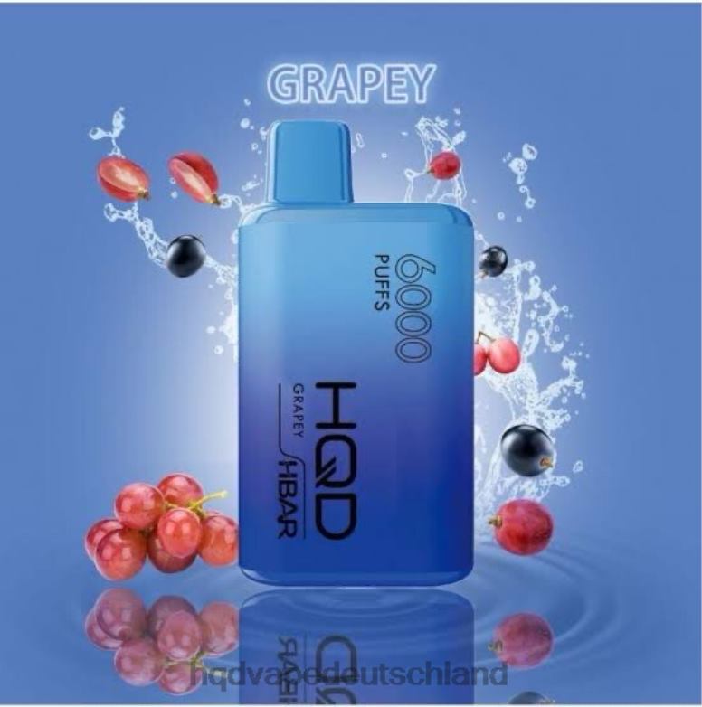 Traube HQD HBAR 6000 Züge 0FP4H42 - HQD vape Deutschland