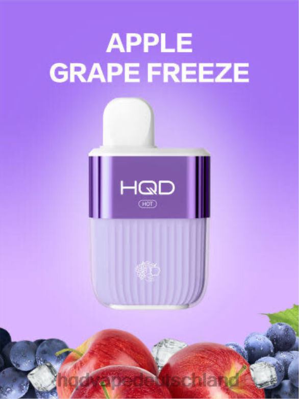 Apfeltrauben einfrieren HQD HOT 5000 Züge 0FP4H59 - HQD vapes online